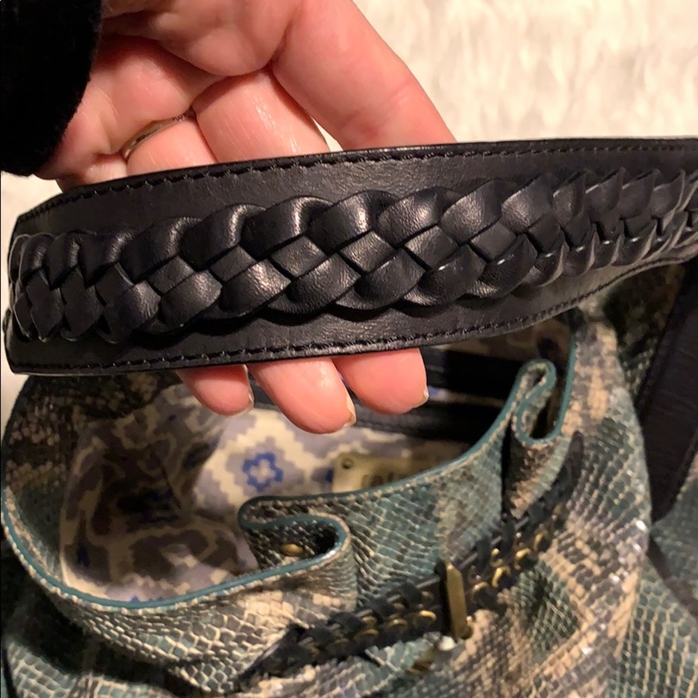 Rafe New York Zani Printed Python Hobo Bag - image 5